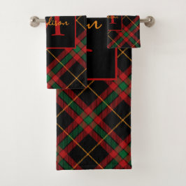 Navidades monogramados Plaid