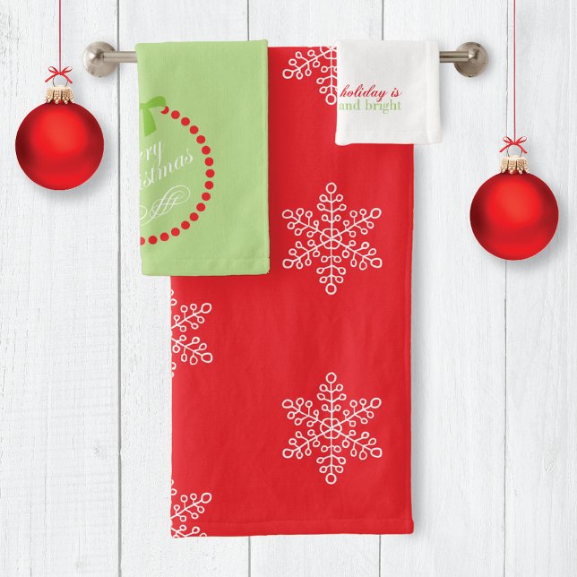 Navidades Monogramas de Merry Bright Snowflakes (Subido por el creador)