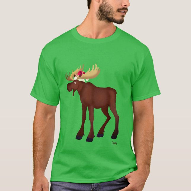 Navidades Moose - camiseta (Anverso)