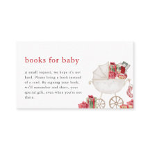 Navidades mora libros Baby Shower para tarjeta de 