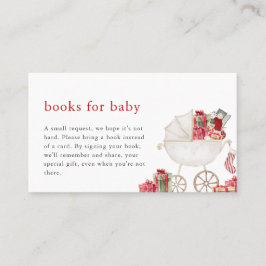 Navidades mora libros Baby Shower para tarjeta de