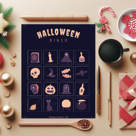 Navidades morados oscuros Bingo Jigsaw Puzzle