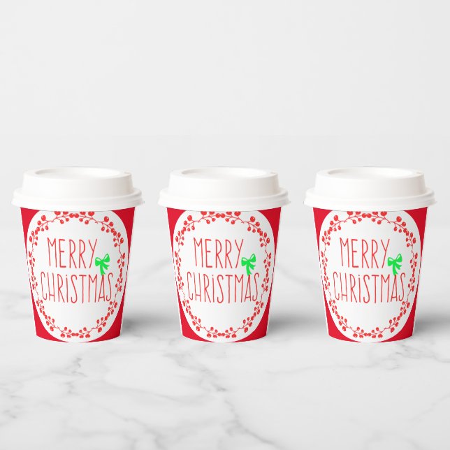 Navidades motivo Vaso de papel (con tapa opcional) (Multi)