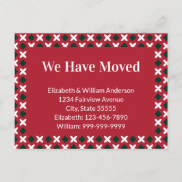 Navidades moviendo Invitación Verde Rojo y Blanco