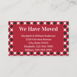 Navidades moviendo Invitación Verde Rojo y Blanco