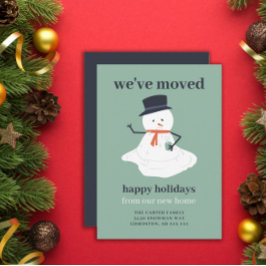 Navidades mueven Invitación Snowman lindo feriado