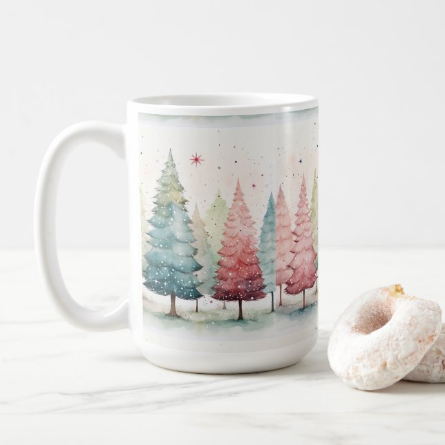Navidades Mug, Copa de Café de Navidad, Regalo Dan (Con donut)