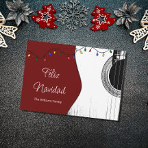 Navidades musicales Feliz Navidad Festividad guita