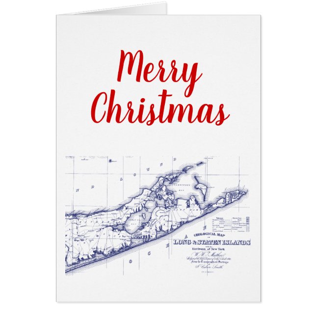 Navidades Navidad Long Island The Hamptons Map VC (Frente)