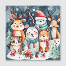 Navidades Navidades temáticos lindos animales