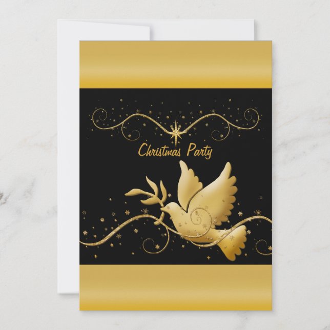 Navidades negros de oro moderno plantilla cristian (Anverso)