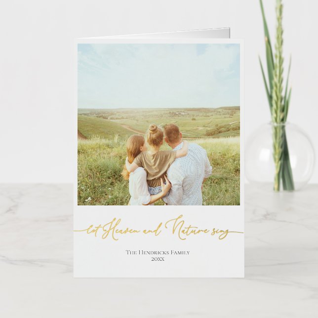 Navidades neutrales de Relieve metalizado - Foto d (Anverso)