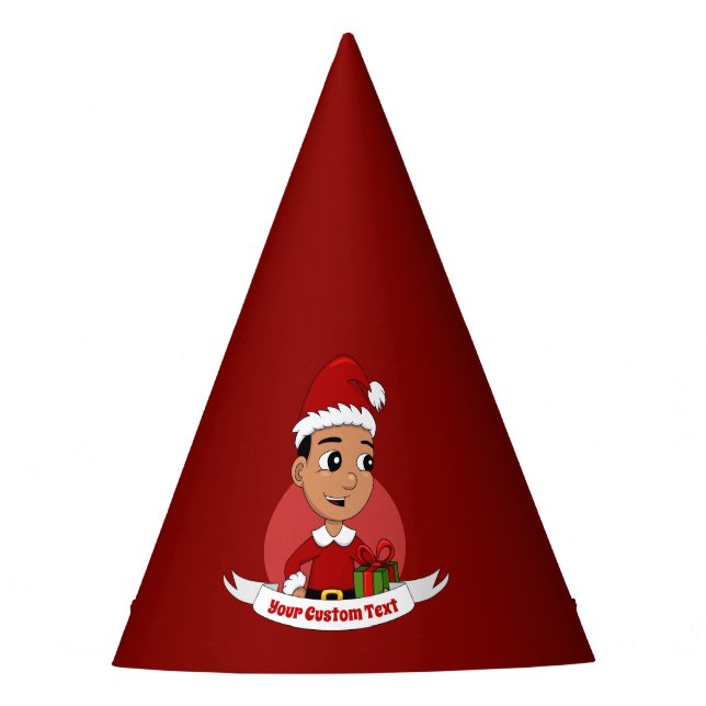 Navidades niño personalizado fiesta gorra (Anverso)