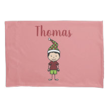 Navidades Niños Funda de almohada de nombre person