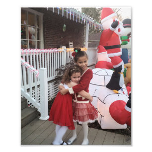 Navidades Niños Personalizar Plantilla 8 x 10 Foto