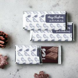 Navidades nórdicos Aves azules personalizadas