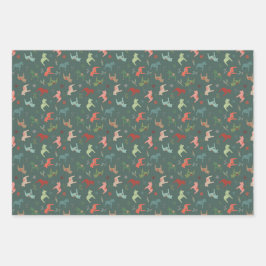 Navidades nórdicos Dala Envolver hojas de papel