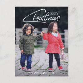 Navidades nostálgicos guión postal de fotos de vac