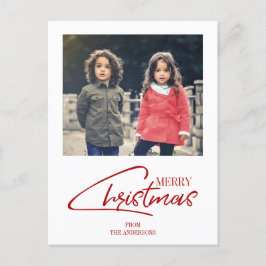 Navidades nostálgicos guión postal de fotos de vac