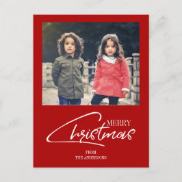 Navidades nostálgicos guión postal de fotos de vac