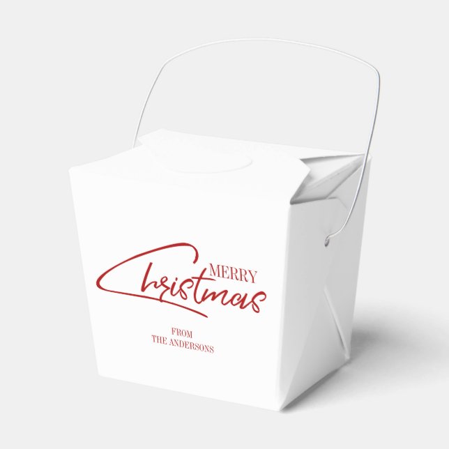 Navidades nostálgicos Script Caja de Favor de Vaca (Front Side)