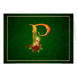 Navidades Notecard encendiendo velas iniciales P