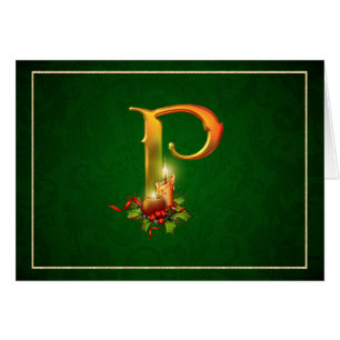 Navidades Notecard encendiendo velas iniciales P