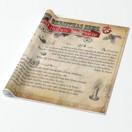 Navidades Noticias Papel de ajuste brillante, 30"