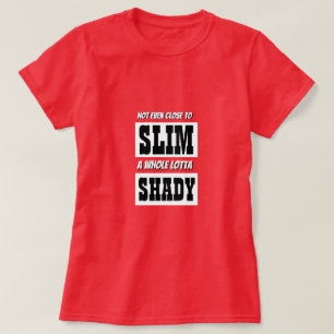NAVIDADES Novedad Mujeres Moda SLIM SHADY Camiseta