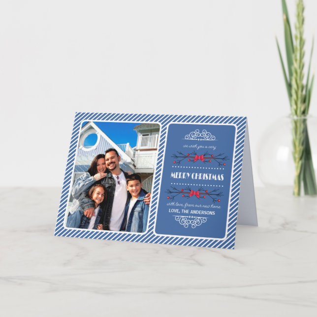 Navidades Nueva dirección / Invitaciones móviles (Anverso)