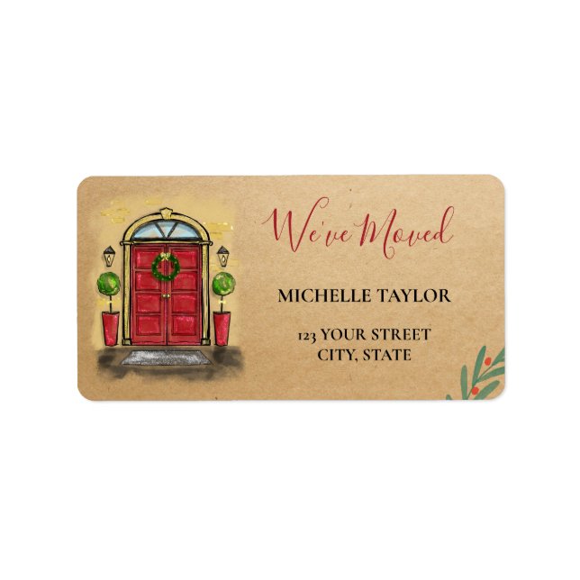 Navidades nueva etiqueta de vacaciones para Navida (Frente)