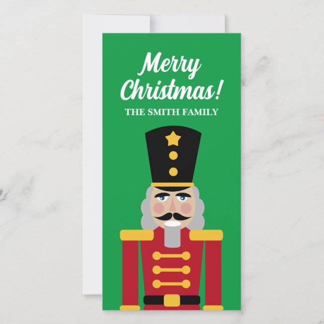 Navidades nutcracker juguete tarjeta de felicitaci (Anverso)