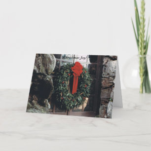 Navidades o tarjeta de vacaciones con corona