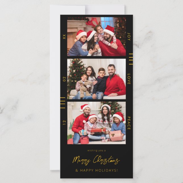 Navidades o tira de película multifotografía de va (Anverso)