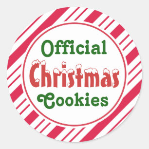 Navidades oficiales Cookies Pegatinas