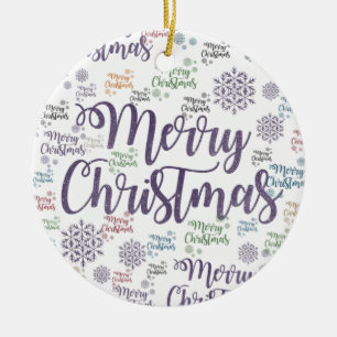 Navidades Ornamento Círculo, Feliz Navidad