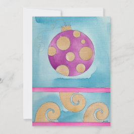 Navidades Ornamento de Punto Polka - Tarjeta de Na