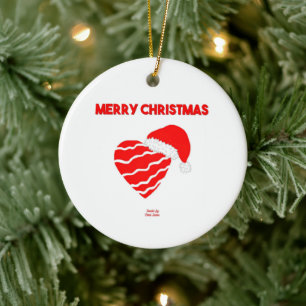 Navidades Ornamento del Círculo del Corazón