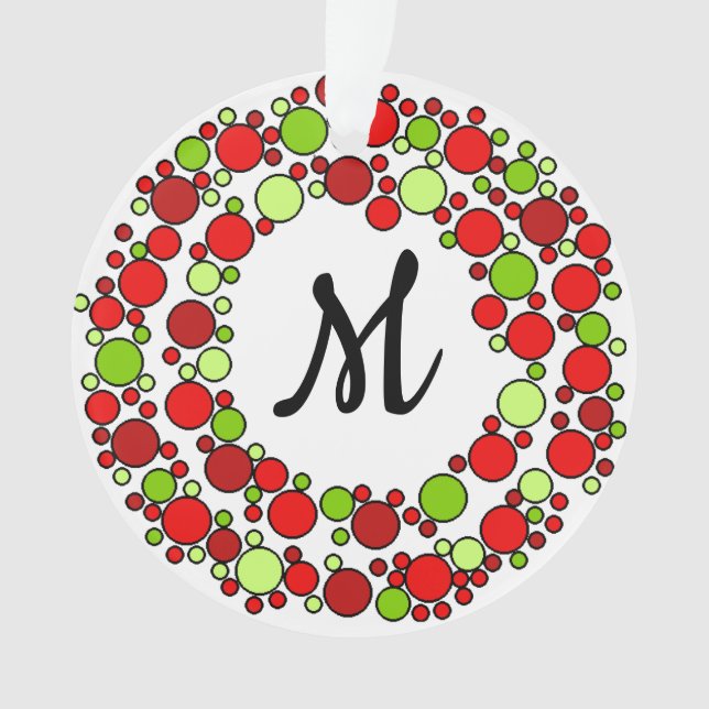 Navidades ornamento monograma (Anverso)