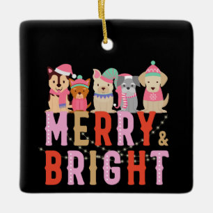 Navidades, ornamentos 07 Merry y Bright
