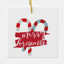 Navidades, ornamentos con bastón de caramelo 06