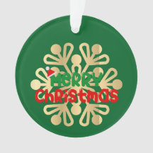 Navidades, ornamentos con copo de nieve 02