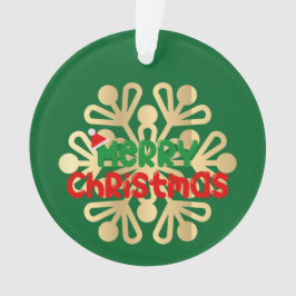 Navidades, ornamentos con copo de nieve 02