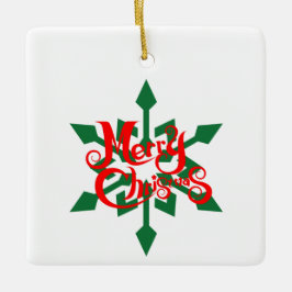 Navidades, ornamentos con copo de nieve 08