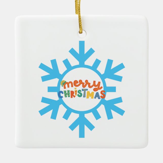 Navidades, ornamentos copos de nieve 14 (Anverso)