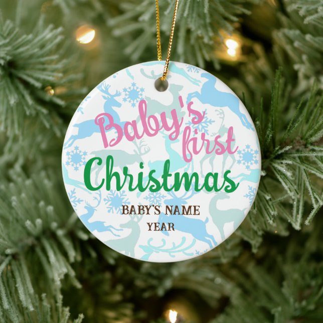 Navidades, ornamentos Primer Personalizado de Navi (Árbol)