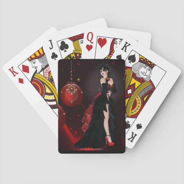 Navidades oscuros jugando cartas (Reverso)