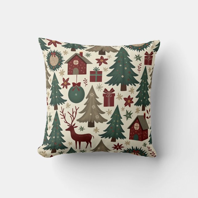 Navidades pacíficos almohadones de almohada (Anverso)