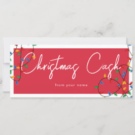 Navidades Pago de certificado de regalo de efectiv