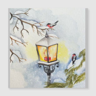 Navidades paisaje acuático de invierno